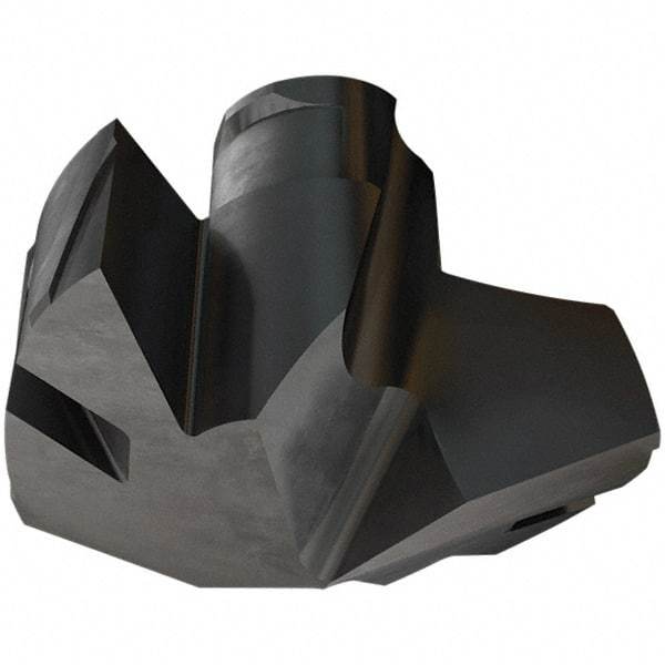Iscar - Series ICP-2M, 0.339" Diam Grade IC908 140° Replaceable Drill Tip - Carbide, TiAlN Finish, 8 Seat Size, Through Coolant - Eagle Tool & Supply