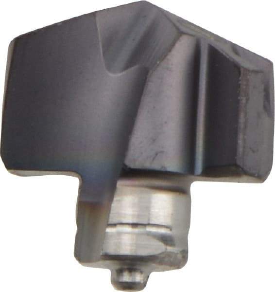 Iscar - Series ICP, 0.26" Diam Grade IC908 140° Replaceable Drill Tip - Carbide, TiAlN Finish, 6.5 Seat Size, Through Coolant - Eagle Tool & Supply