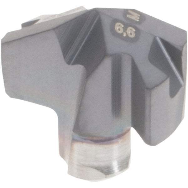 Iscar - Series ICM, 0.26" Diam Grade IC908 140° Replaceable Drill Tip - Carbide, TiAlN Finish, 6.5 Seat Size, Through Coolant - Eagle Tool & Supply