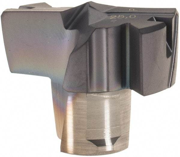 Iscar - Series FCP, 0.984" Diam Grade IC908 Replaceable Drill Tip - Carbide, TiAlN Finish, 25 Seat Size, Through Coolant - Eagle Tool & Supply
