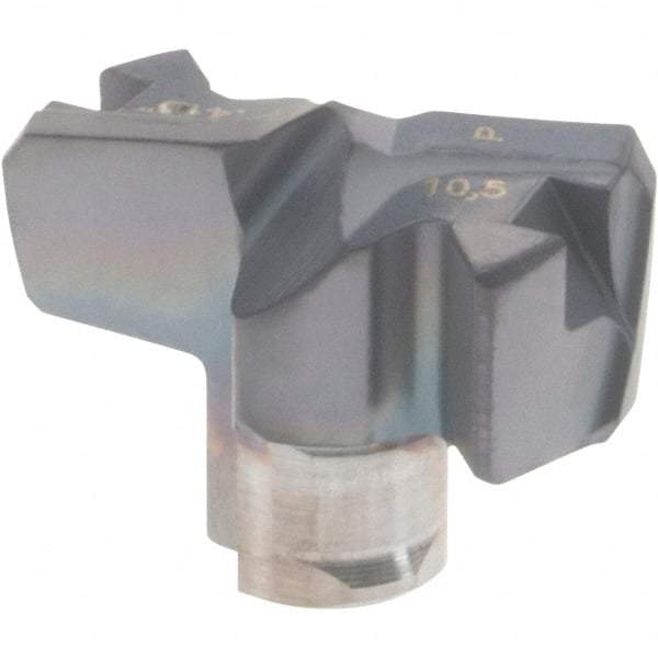 Iscar - Series FCP, 0.413" Diam Grade IC908 Replaceable Drill Tip - Carbide, TiAlN Finish, 10 Seat Size, Through Coolant - Eagle Tool & Supply