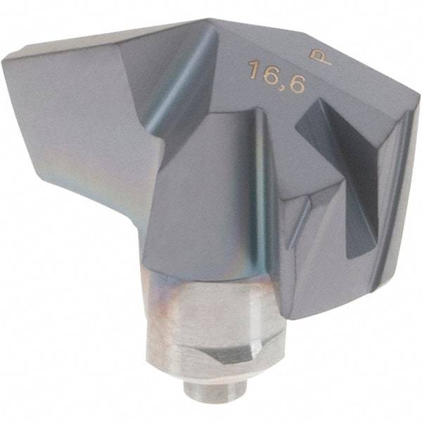 Iscar - Series ICP-2M, 0.654" Diam Grade IC908 140° Replaceable Drill Tip - Carbide, TiAlN Finish, 16 Seat Size, Through Coolant - Eagle Tool & Supply