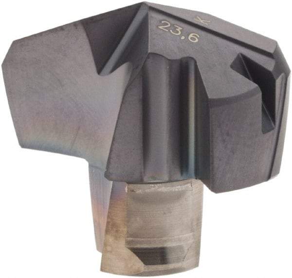Iscar - Series ICK, 0.929" Diam Grade IC908 140° Replaceable Drill Tip - Carbide, TiAlN Finish, 23 Seat Size, Through Coolant - Eagle Tool & Supply