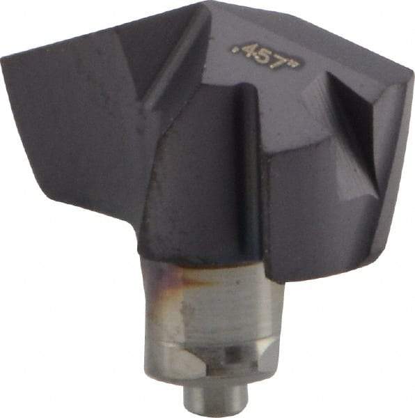 Iscar - Series ICM, 0.457" Diam Grade IC908 140° Replaceable Drill Tip - Carbide, TiAlN Finish, 11 Seat Size, Through Coolant - Eagle Tool & Supply