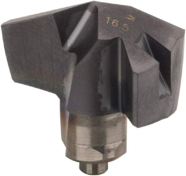 Iscar - Series ICM, 0.65" Diam Grade IC908 140° Replaceable Drill Tip - Carbide, TiAlN Finish, 16 Seat Size, Through Coolant - Eagle Tool & Supply