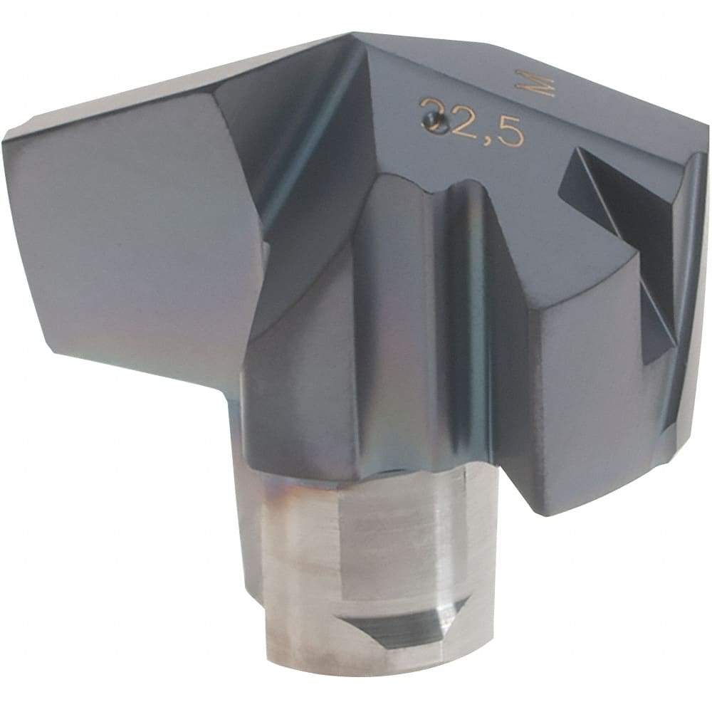 Iscar - Series ICM, 0.886" Diam Grade IC908 140° Replaceable Drill Tip - Carbide, TiAlN Finish, 22 Seat Size, Through Coolant - Eagle Tool & Supply