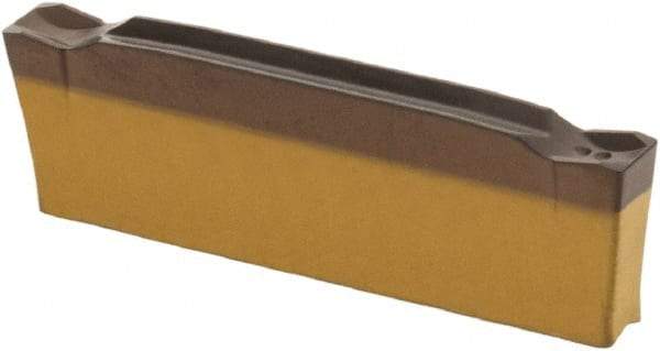 Iscar - DGN2202 C IC5400 Grade, 0.0866" Cutting Width, Carbide Cutoff Insert - 0° Neutral Lead Angle, 0.008" Cnr Rad, TiCN/Al2O3/TiN Coated, Double End - Eagle Tool & Supply