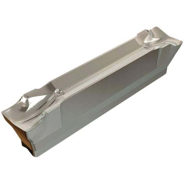 Iscar - HGR3002 J IC354 Grade, 0.118" Cutting Width, Carbide Cutoff Insert - 6° Right Hand Lead Angle, 0.008" Cnr Rad, TiN/TiCN Coated, Double End - Eagle Tool & Supply