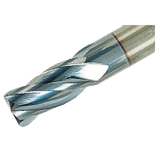 Iscar - 3/8", 3 Flute, Single End, Solid Carbide, 0.02" Corner Radius End Mill - 3" OAL, 38° Helix, Right Hand Flute, 3/4" LOC, Right Hand Cut - Eagle Tool & Supply