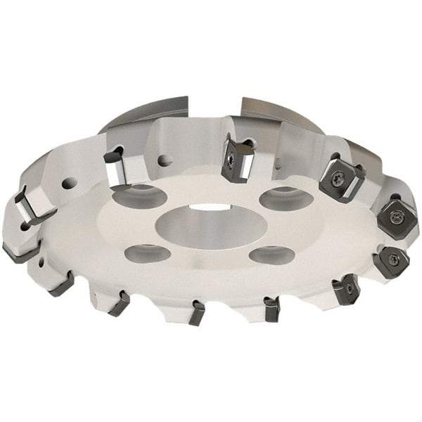Iscar - 114.8mm Cut Diam, 32mm Arbor Hole, 7.15mm Max Depth of Cut, 45° Indexable Chamfer & Angle Face Mill - 7 Inserts, S845 SX.U 16.. Insert, Right Hand Cut, 7 Flutes, Through Coolant, Series Helido - Eagle Tool & Supply