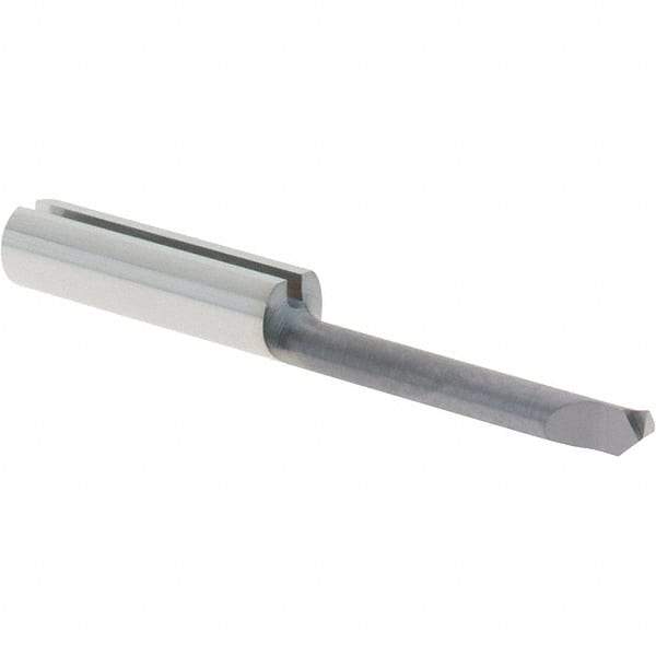 Iscar - 2.5mm Min Bore Diam, 16mm Max Bore Depth, 4mm Shank Diam, Chamfering Boring Bar - 0.002" Corner Radius, Right Hand Cut, Solid Carbide, TiAlN/TiN Finish - Exact Industrial Supply
