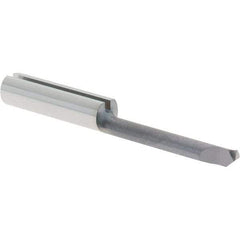 Iscar - 2.5mm Min Bore Diam, 16mm Max Bore Depth, 4mm Shank Diam, Chamfering Boring Bar - 0.002" Corner Radius, Right Hand Cut, Solid Carbide, TiAlN/TiN Finish - Exact Industrial Supply