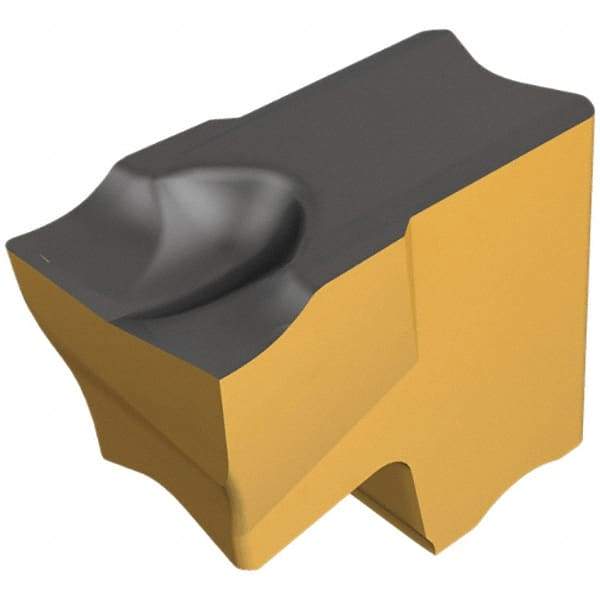 Iscar - TAG JS IC807 Grade, 0.055" Cutting Width, Carbide Cutoff Insert - 10° Left Hand Lead Angle, 0.0008" Cnr Rad, TiAlN Coated, Single End - Eagle Tool & Supply