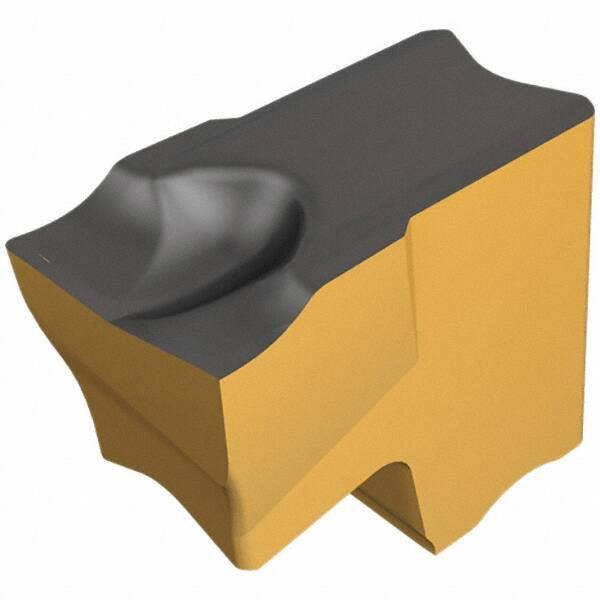 Iscar - TAG JS IC830 Grade, 0.055" Cutting Width, Carbide Cutoff Insert - 10° Right Hand Lead Angle, 0.0008" Cnr Rad, TiAlN Coated, Single End - Eagle Tool & Supply