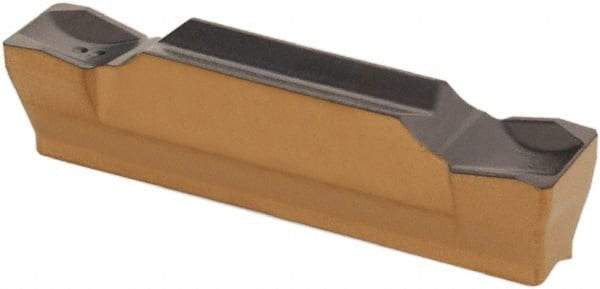 Iscar - HGR3003 C IC830 Grade, 0.118" Cutting Width, Carbide Cutoff Insert - 6° Right Hand Lead Angle, 0.012" Cnr Rad, TiAlN Coated, Double End - Eagle Tool & Supply