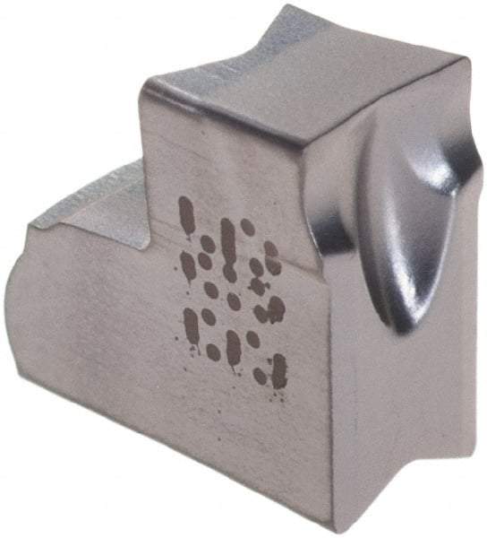 Iscar - TAG JT IC908 Grade, 0.1594" Cutting Width, Carbide Cutoff Insert - Neutral Lead Angle, 0.0094" Cnr Rad, TiAlN Coated, Single End - Eagle Tool & Supply