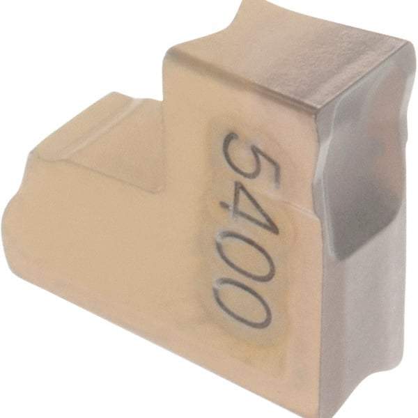 Iscar - TAG3 C IC5400 Grade, 0.12" Cutting Width, Carbide Cutoff Insert - Neutral Lead Angle, 0.0079" Cnr Rad, TiCN/Al2O3/TiN Coated, Single End - Eagle Tool & Supply