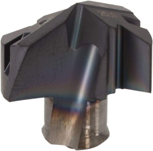 Iscar - Series ICP, 0.787" Diam Grade IC908 140° Replaceable Drill Tip - Carbide, TiAlN Finish, 20 Seat Size, Through Coolant - Eagle Tool & Supply