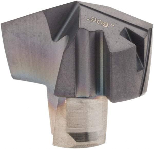 Iscar - Series ICP, 0.909" Diam Grade IC908 140° Replaceable Drill Tip - Carbide, TiAlN Finish, 23 Seat Size, Through Coolant - Eagle Tool & Supply