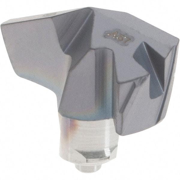 Iscar - Series ICP-2M, 0.457" Diam Grade IC908 140° Replaceable Drill Tip - Carbide, TiAlN Finish, 11 Seat Size, Through Coolant - Eagle Tool & Supply