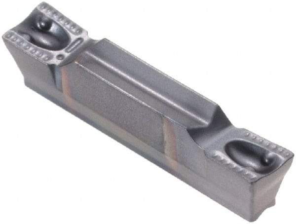 Iscar - 3002HGPL Y Grade IC908, 3mm Cutting Width Carbide Grooving Insert - 1.8mm Max Depth of Cut, Neutral, 0.2mm Corner Radius, TiAlN Finish - Eagle Tool & Supply