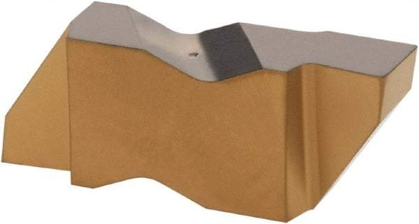 Iscar - 3156ING Grade IC808, 3.96mm Cutting Width Carbide Grooving Insert - 0.15" Max Depth of Cut, Right Hand, 0.008" Corner Radius, TiAlN Finish - Eagle Tool & Supply