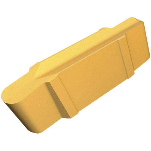 Iscar - 200100GIP Grade IC806, 2mm Cutting Width Carbide Grooving Insert - 3mm Max Depth of Cut, Neutral, 1mm Corner Radius, TiAlN Finish - Eagle Tool & Supply