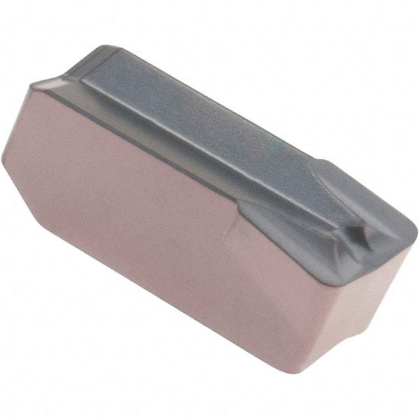 Iscar - 508GIMF Grade IC806, 5mm Cutting Width Carbide Grooving Insert - 3mm Max Depth of Cut, Neutral, 0.8mm Corner Radius, TiAlN Finish - Eagle Tool & Supply