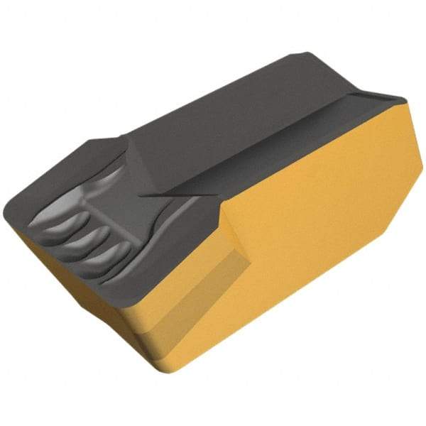 Iscar - 808GIMY Grade IC806, 8mm Cutting Width Carbide Grooving Insert - 4.8mm Max Depth of Cut, Neutral, 0.8mm Corner Radius, TiAlN Finish - Eagle Tool & Supply