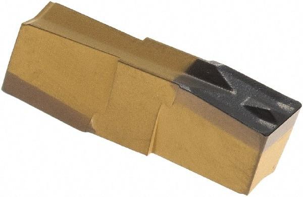 Iscar - 318020GIP Grade IC8250, 3.18mm Cutting Width Carbide Grooving Insert - 13mm Max Depth of Cut, Neutral, 0.2mm Corner Radius, TiCN/Al2O3/TiN Finish - Eagle Tool & Supply