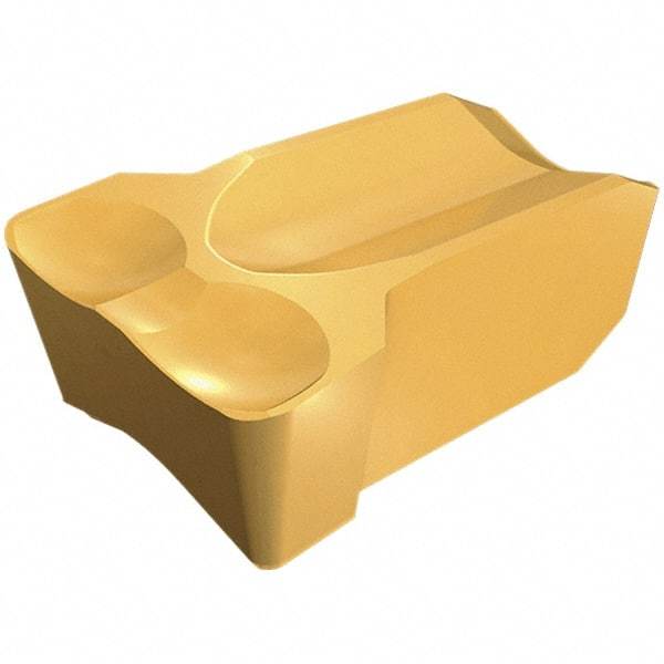 Iscar - 1663152TIGER Grade IC808, 16.63mm Cutting Width Carbide Grooving Insert - Neutral, 1.52mm Corner Radius, TiAlN Finish - Eagle Tool & Supply