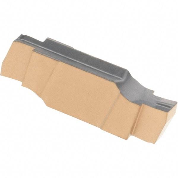 Iscar - 178010GIPI Grade IC830, 1.78mm Cutting Width Carbide Grooving Insert - 2.5mm Max Depth of Cut, Neutral, 0.1mm Corner Radius, TiAlN Finish - Eagle Tool & Supply