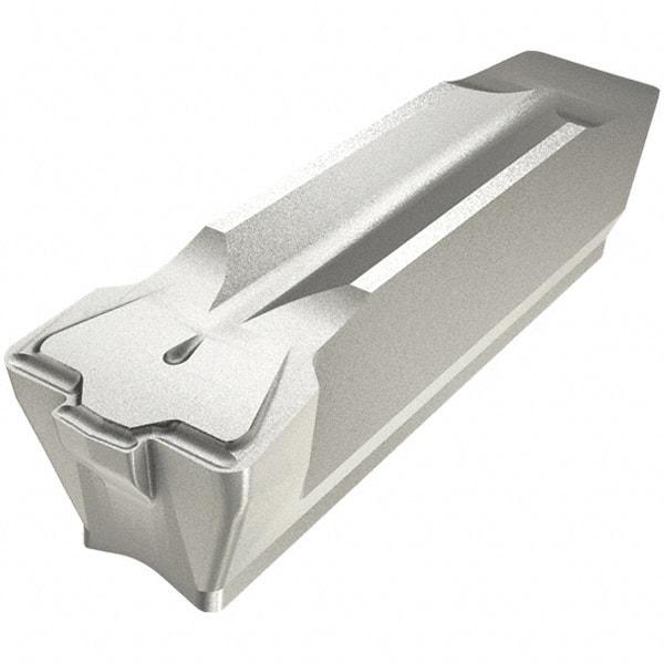 Iscar - 8GDMM CC Grade IC808, 8mm Cutting Width Carbide Grooving Insert - Neutral, 0.8mm Corner Radius, TiAlN Finish - Eagle Tool & Supply