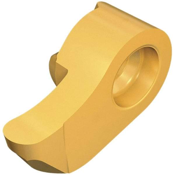 Iscar - 1115250R125GIQL Grade IC528, 2.5mm Cutting Width Carbide Grooving Insert - 0.65mm Max Depth of Cut, Left Hand, 1.25mm Corner Radius, TiCN/TiN Finish - Eagle Tool & Supply