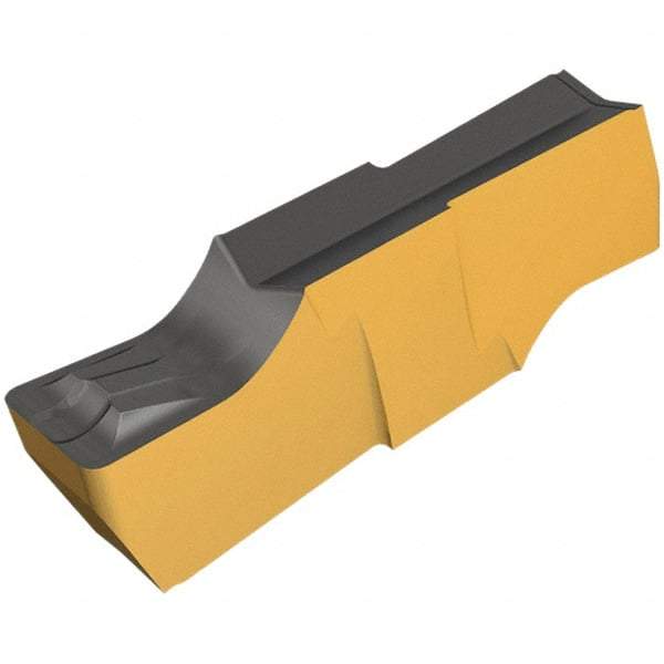 Iscar - 500E050GINI E Grade IC808, 5mm Cutting Width Carbide Grooving Insert - 2mm Max Depth of Cut, Neutral, 0.5mm Corner Radius, TiAlN Finish - Eagle Tool & Supply