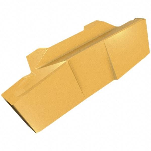 Iscar - 239119GIP X Grade IC808, 2.39mm Cutting Width Carbide Grooving Insert - 3.9mm Max Depth of Cut, Right Hand, 1.19mm Corner Radius, TiAlN Finish - Eagle Tool & Supply