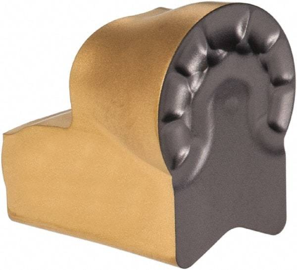 Iscar - 1260TAGB H Grade IC808, 12mm Cutting Width Carbide Grooving Insert - 6mm Max Depth of Cut, Neutral, 6mm Corner Radius, TiAlN Finish - Eagle Tool & Supply