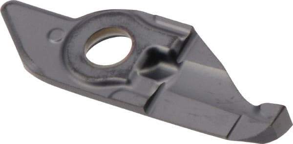 Iscar - 10250020MIFR Grade IC908, 2.5mm Cutting Width Carbide Grooving Insert - 9mm Max Depth of Cut, Neutral, 0.2mm Corner Radius, TiAlN Finish - Eagle Tool & Supply