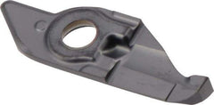 Iscar - 10250020MIFR Grade IC908, 2.5mm Cutting Width Carbide Grooving Insert - 9mm Max Depth of Cut, Neutral, 0.2mm Corner Radius, TiAlN Finish - Eagle Tool & Supply