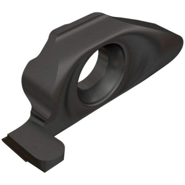 Iscar - 8150005MIGR Grade IC908, 1.5mm Cutting Width Carbide Grooving Insert - 0.5mm Max Depth of Cut, Neutral, 0.05mm Corner Radius, TiAlN Finish - Eagle Tool & Supply