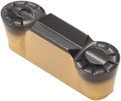 Iscar - 6030GRIP Y Grade IC8250, 6mm Cutting Width Carbide Grooving Insert - 3mm Max Depth of Cut, Neutral, 3mm Corner Radius, TiCN/Al2O3/TiN Finish - Eagle Tool & Supply