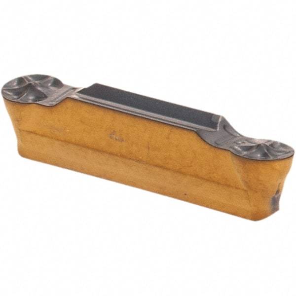 Iscar - 3015HGPL Y Grade IC808, 3mm Cutting Width Carbide Grooving Insert - 1.5mm Max Depth of Cut, Neutral, 1.5mm Corner Radius, TiAlN Finish - Eagle Tool & Supply