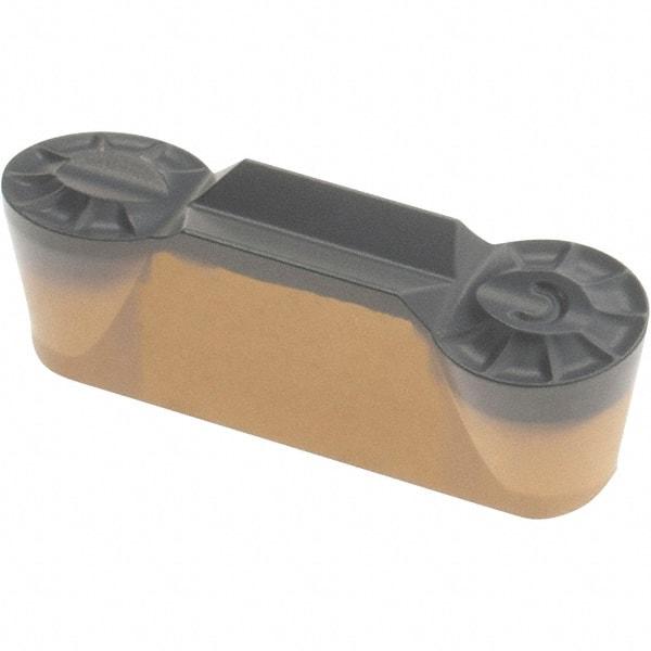 Iscar - 6030GRIP Y Grade IC5010, 6mm Cutting Width Carbide Grooving Insert - 3mm Max Depth of Cut, Neutral, 3mm Corner Radius, TiCN/Al2O3/TiN Finish - Eagle Tool & Supply