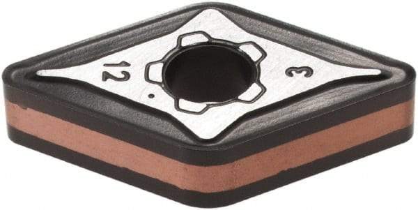Iscar - DNMG433 M3M Grade IC6015 Carbide Turning Insert - TiCN/Al2O3/TiN Finish, 55° Diamond, 1/2" Inscr Circle, 3/16" Thick, 3/64" Corner Radius - Eagle Tool & Supply