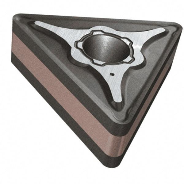 Iscar - TNMG433 M3M Grade IC6025 Carbide Turning Insert - TiCN/Al2O3/TiN Finish, 60° Triangle, 1/2" Inscr Circle, 3/16" Thick, 3/64" Corner Radius - Eagle Tool & Supply