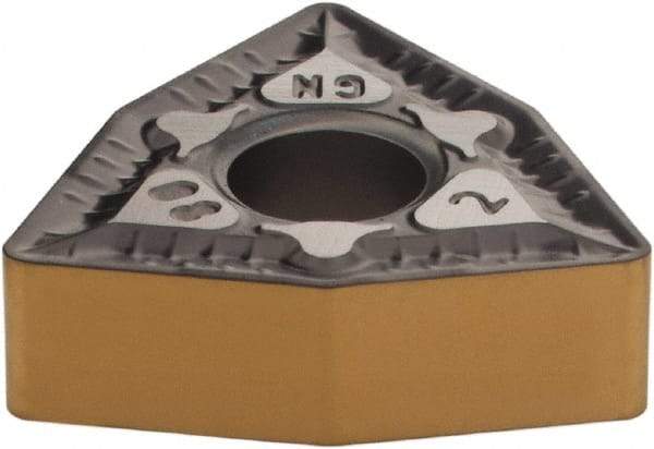 Iscar - WNMG432 GN Grade IC807 Carbide Turning Insert - TiAlN Finish, 80° Trigon, 1/2" Inscr Circle, 3/16" Thick, 1/32" Corner Radius - Eagle Tool & Supply