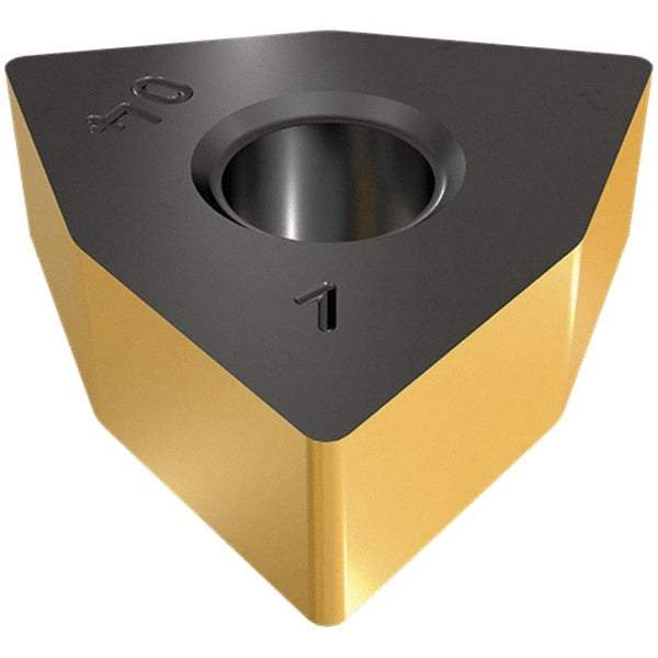 Iscar - WNMA644 Grade IC5005 Carbide Turning Insert - TiCN/Al2O3/TiN Finish, 80° Trigon, 3/4" Inscr Circle, 1/4" Thick, 1/16" Corner Radius - Eagle Tool & Supply