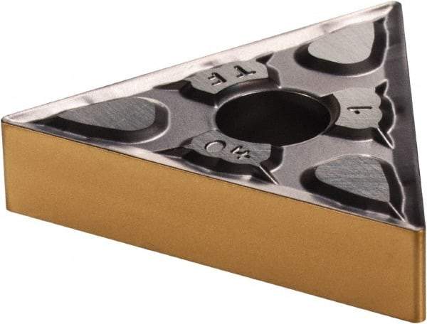 Iscar - TNMG431 TF Grade IC807 Carbide Turning Insert - TiAlN Finish, 60° Triangle, 1/2" Inscr Circle, 3/16" Thick, 1/64" Corner Radius - Eagle Tool & Supply