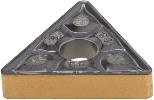 Iscar - TNMG322 TF Grade IC807 Carbide Turning Insert - TiAlN Finish, 60° Triangle, 3/8" Inscr Circle, 1/8" Thick, 1/32" Corner Radius - Eagle Tool & Supply