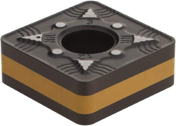 Iscar - SNMG433 NR Grade IC8250 Carbide Turning Insert - TiCN/Al2O3/TiN Finish, 90° Square, 1/2" Inscr Circle, 3/16" Thick, 3/64" Corner Radius - Eagle Tool & Supply